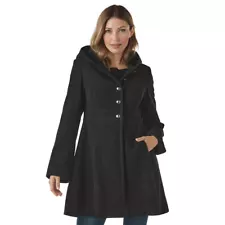 K Jordan Fit-and-Flare Peacoat