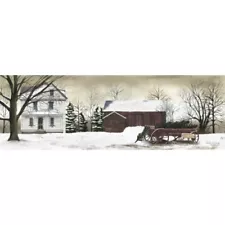 Billy Jacobs Canvas Print CHRISTMAS TREES FOR SALE 6"x18" Country Wagon