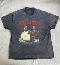 Outkast Stankonia T-Shirt Men's Size XL Tie Dye Black Rap Tee Acid Wash