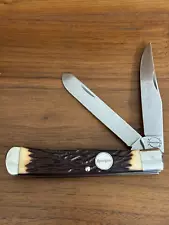 VINTAGE REMINGTON USA R-12 TRAPPER POCKET KNIFE