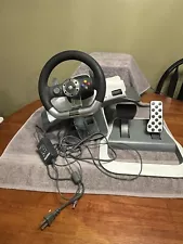 Xbox 360 Steering Wheel And Pedals W/ Power Cord