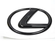 3D Emblem for Lexus F-Sport GS IS RX Logo Gloss Black, 4-1/4" x 3", Stick On Ad