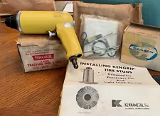 Vintage Kennametal KenGrip OKU Model 11 Gun Tool, Tire Studs, Parts, Literature