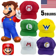 Super Mario Brothers Hats Octagonal Caps Cosplay Luigi Wario WaluigiCostume Hat