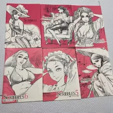 Kaori Mori Rough Sketch Art Book " SCRIBBLES " 1 - 6 Set (Not For Sale)