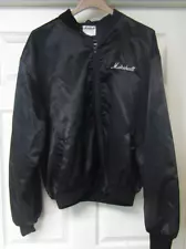 Vintage Marshall Amps Black Satin Tour Jacket XL, IN GREAT SHAPE,RARELY WORN,YKK