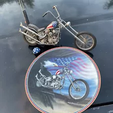 Captain America EASY RIDER PANHEAD Franklin Mint W/ HELMET And Plate !