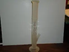 20" TALL CLEAR GLASS BONG TOBACCO SMOKING PIPE HOOKAH - MISSING BOWL PIECE