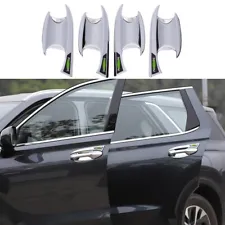 For Hyundai Palisade 2020-2022 2023 Car Door Bowl Cup Cover Trim Chrome 4PCS