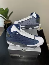 Nike Air Jordan 13 Retro Flint University Blue Navy Size 11 Men 414571-404 New!