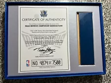 Dallas Mavericks 2011 NBA Champions Game Used Hardwood Floor