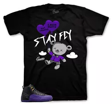 Tees To Match Jordan 12 Field Purple Sneakers - Money Over Love Shirt