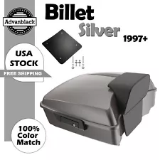 Billet Silver Chopped Tour Pak Pack Fits for 97+ Harley Street Road King Glide