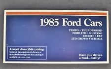 1985 Ford Small Brochure Mustang LTD Crown Victoria Thunderbird EXP Escort Tempo