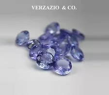 TANZANITE GEMSTONE ROUND 2.5 MM LOT LOOSE NATURAL WHOLESALE TANZANITE GEMSTONES