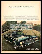 1968 CHRYSLER New Yorker 4-door Hardtop Original Classic Car Photo AD