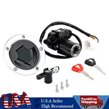 Ignition Switch Fuel Tank Cap Seat Lock Set Fits Kawasaki EX650 Ninja 650 12-16