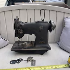 Vintage Industrial Sewing Machine Singer 151w3 ,one needle walking foot-Leather