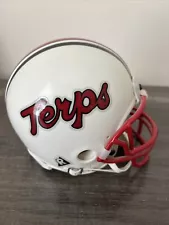 Maryland Terrapins / Terps NCAA Riddell Mini Helmet - White w/ Red Facemask