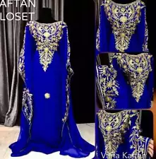 Sale !! Evening Moroccan Dubai Beaded Kaftan Arabian Plus Size Abaya Dresses