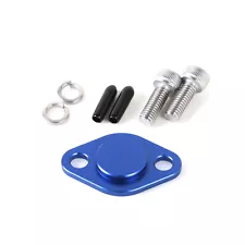 For Kawasaki 650 750 JH750 SX SS Blue Aluminum Oil Injection Block Off Plate