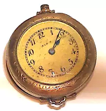 ANTIQUE VINTAGE Elgin WOMANS LADIES Pocket Watch W/ CASE FOR PARTS OR RESTORE