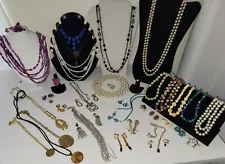 ESTSTE SALE LOT VINTAGE Jewelry - OVER 50 pieces. Signed, 925, Monet, Trifari +