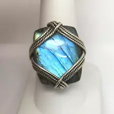 Labradorite Sterling Silver Ring YS India -9