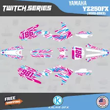 Graphics Kit for Yamaha YZ250FX 2020 2021 2022 2023 Twitch Series - Pink