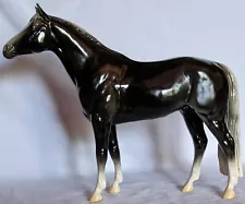 Breyer Traditional 1:9 Custom CM Vintage-Style Glossy Charcoal Trakehner OOAK