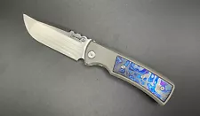 Chaves Knives Street Redencion Satin S35VN Titanium ZirCuTi Inlay & Hardware