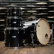 New ListingPearl Masters Maple Complete Drum Kit Matte Black #1082