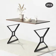 2Pcs Industrial Steel Metal Table Legs 28 Inch for Desk/Coffee Table/Bench