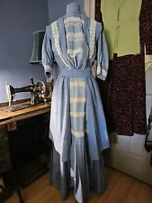 Reproduction 1910s Linen Dress