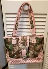 REALTREE Camouflage & Pink Studded Purse with Rhinestone Buckle for Cool Chicks!