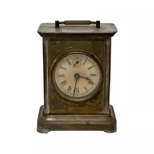 ANTIQUE WATERBURY REPEATER ALARM CARRIAGE CLOCK