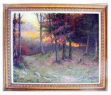 7TH SUMMER SALE NOW Massachusetts OiL JOHN J ENNEKING Forest at Sunrise 20" x24"