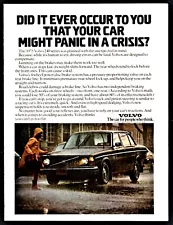 1975 VOLVO 240 Vintage Car Photo AD your car might panic in a crisis