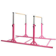 Kids Gymnastics Parallel Bars Double Horizontal Home Adjustable Width & Height