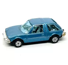 Corgi Juniors AMC Pacer in metallic light blue, black plastic base, vnmint!