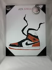 Notoriart Air Jordan Canvas Shattered Backboard Decor Sneakerhead Jordan 1