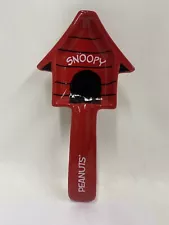 Peanuts Snoopy Red Dog House Spoon Rest Stoneware 9.5-in Long NEW