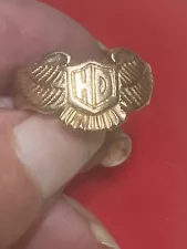 Mens Harley Davidson 14 kt Gold Ring