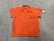 Authentic 1990’s Juvenile Hall Jail / Prison Shirt Uniform Orange , Medium