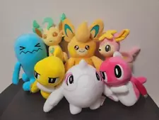 Pokémon Plush character Goods lot of 7 Set sale Leafeon Cetoddle Wynaut etc.