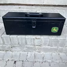 Original John Deere Tractor Tool Box Toolbox Black Metal RE587227 Free Shipping