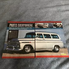 1959 Chevy 3100 Suburban RestoMod Pickup Article "Parts Everywhere"