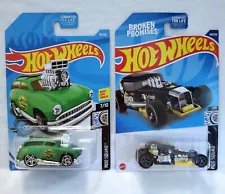 Hot Wheels Mod Rod #168 Black, Surf N Turf #79 Green Rod Squad Lot Of 2 For Sale