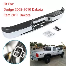 NEW Chrome Steel Rear Step Bumper Assembly for 2005-2011 Dodge Dakota Truck SALE