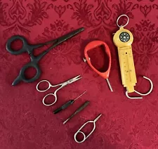 Fly Tying/Fishing Tools Scale Bobbin Forceps Scissors,wide Glue Applicator